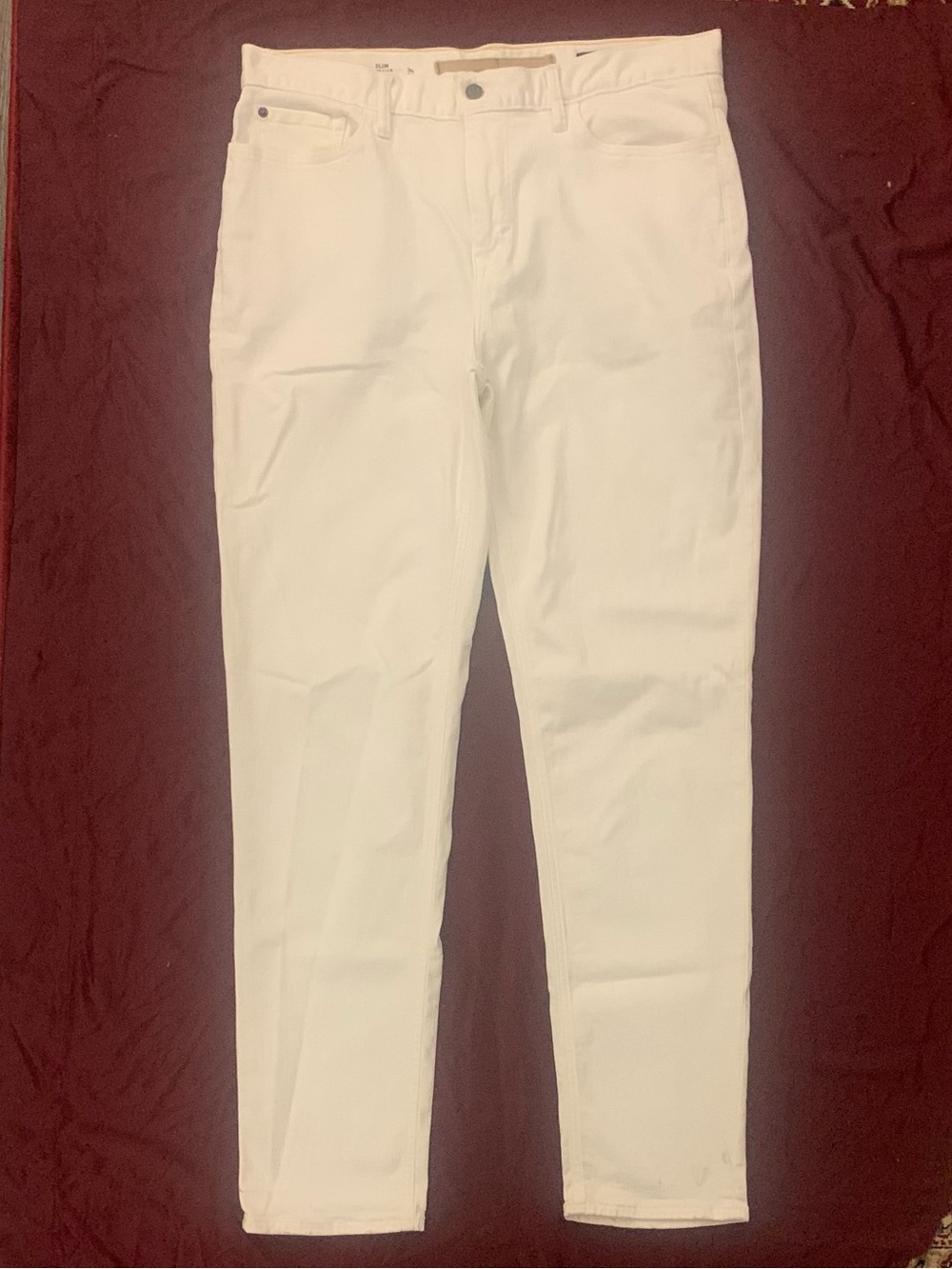 BANANA REPUBLIC Slim Fit White Jeans